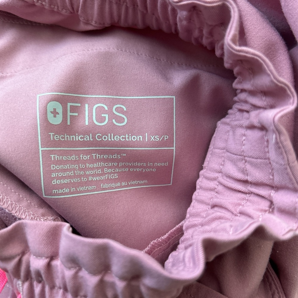 Figs Technical Collection Pink Scrub Pants